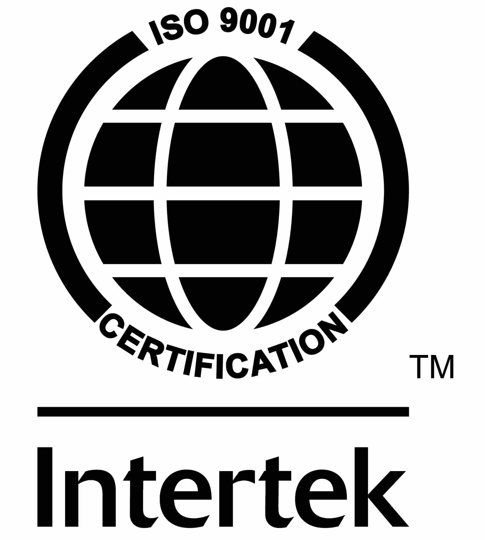 ISO 9001 schwarz-weiß